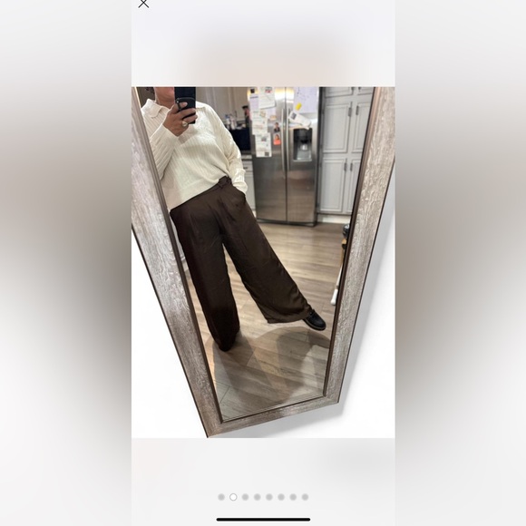 American Eagle Outfitters Brown Satin Pants NWT - Picture 4 of 8